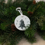 Kerstbal dennenboom klein