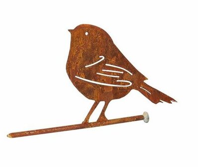 Vogel staand op nagel H11cm