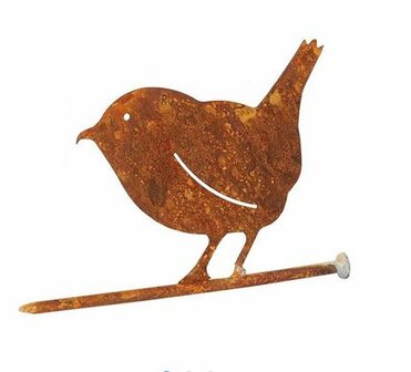 Vogel op nagel H12cm