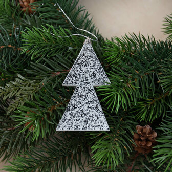 Kerstboompje transparant-wit