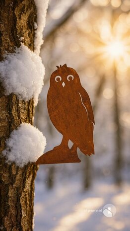 Uil op nagel H26cm
